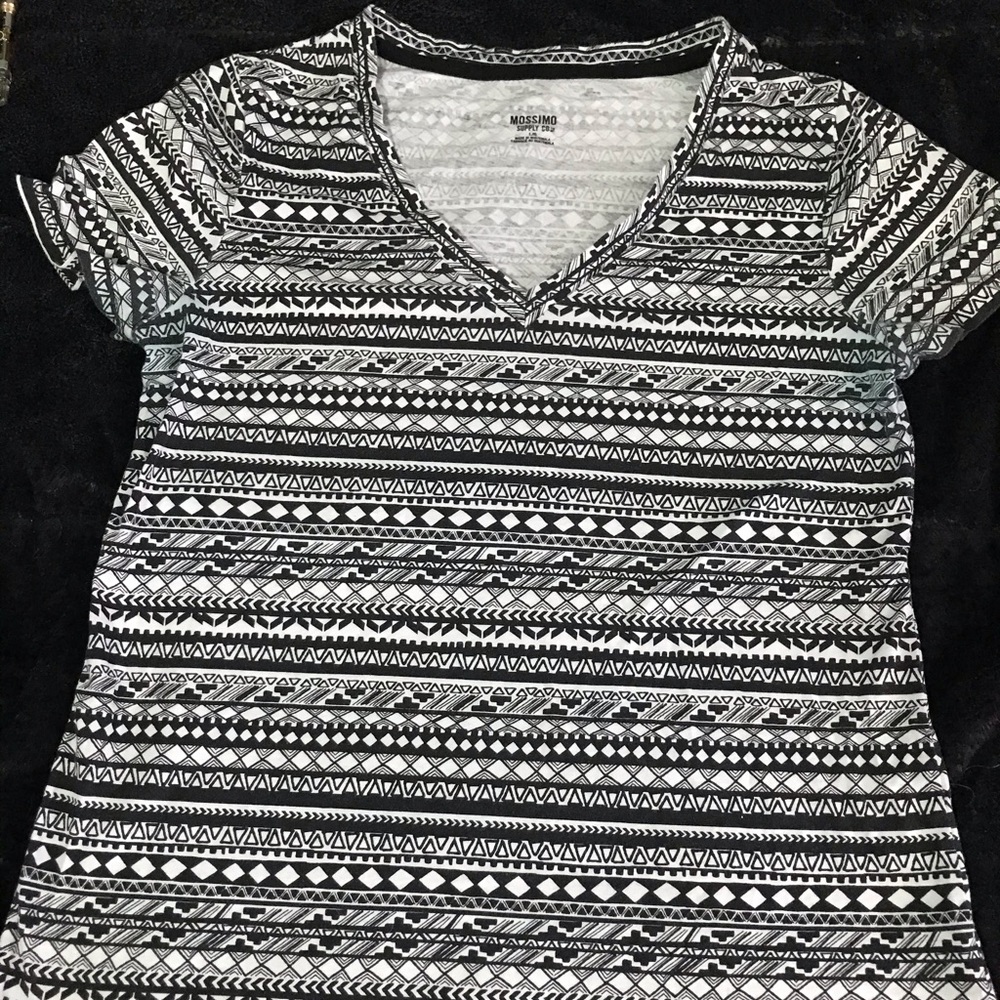 Mossimo Supply Tribal/Geometric Cotton T Shirt